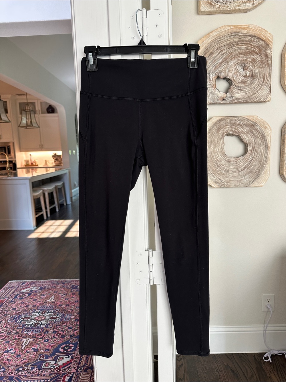 Vuori Black Reflective Logo Leggings